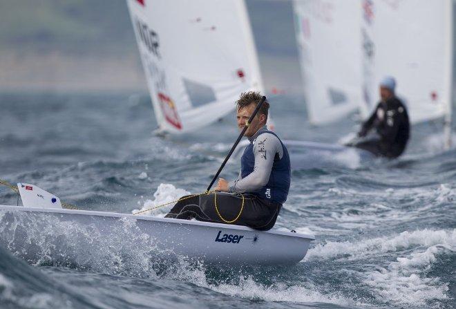 Jeremy O'Connell, AUS, Men's One Person Dinghy (Laser) on day two - 2015 ISAF Sailing WC Weymouth and Portland © onEdition http://www.onEdition.com